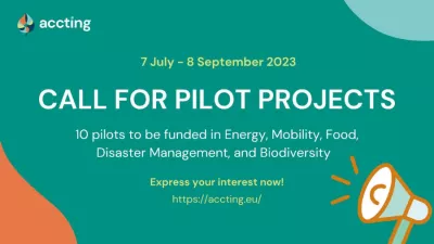 13. ACCTING is funding 10 pilot projects