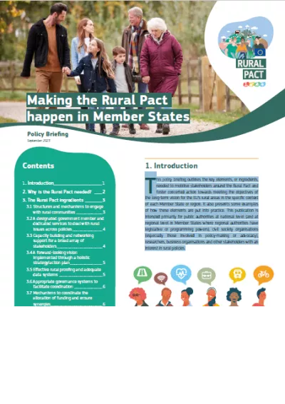 Making the Rural Pact happen in Member States